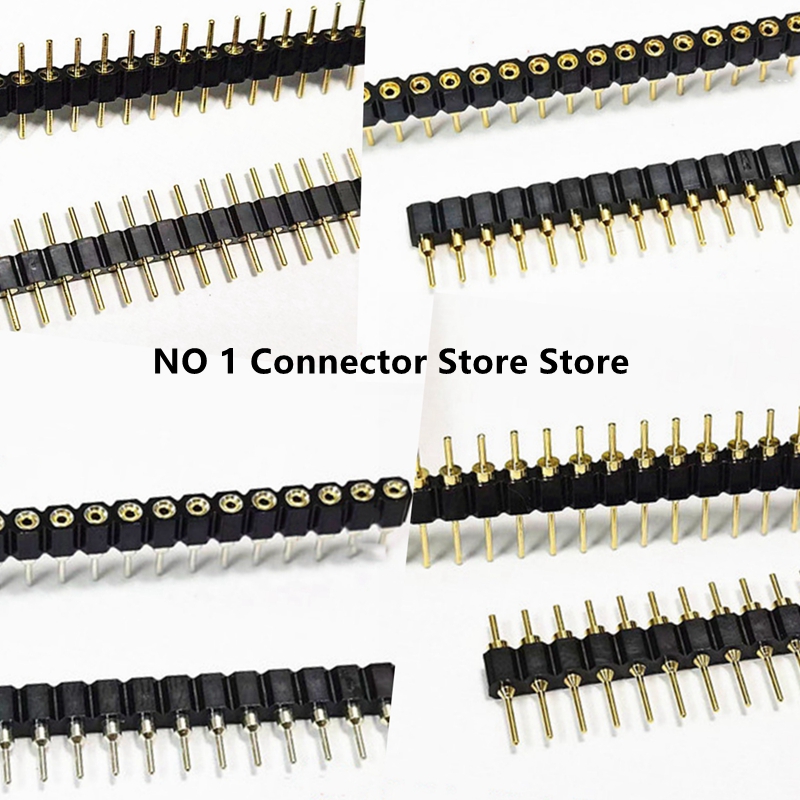 1PCS 2.54mm Pitch Round Hole M - Male Female Header Pin recension och pris