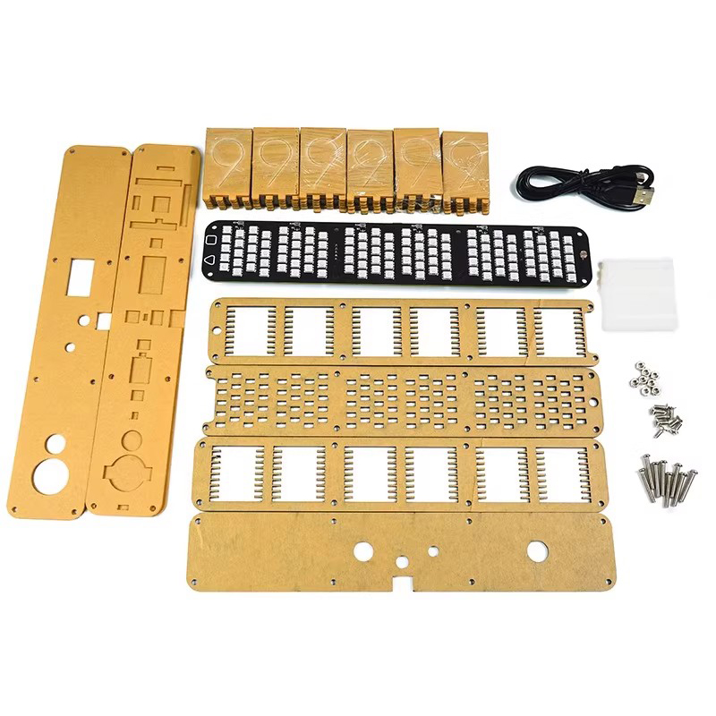 Glow Tube Clock Kit DIY Electr - Diy Electronics Desk recension och pris