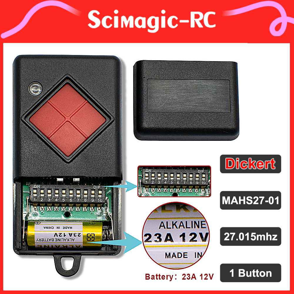 100% Compatible DICKERT 27 mhz - Diy Electronics Button recension och pris