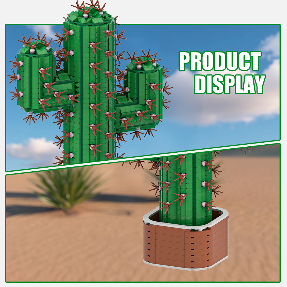 Gobricks  MOC The Giant Cactus - Diy Lego Electronics recension och pris