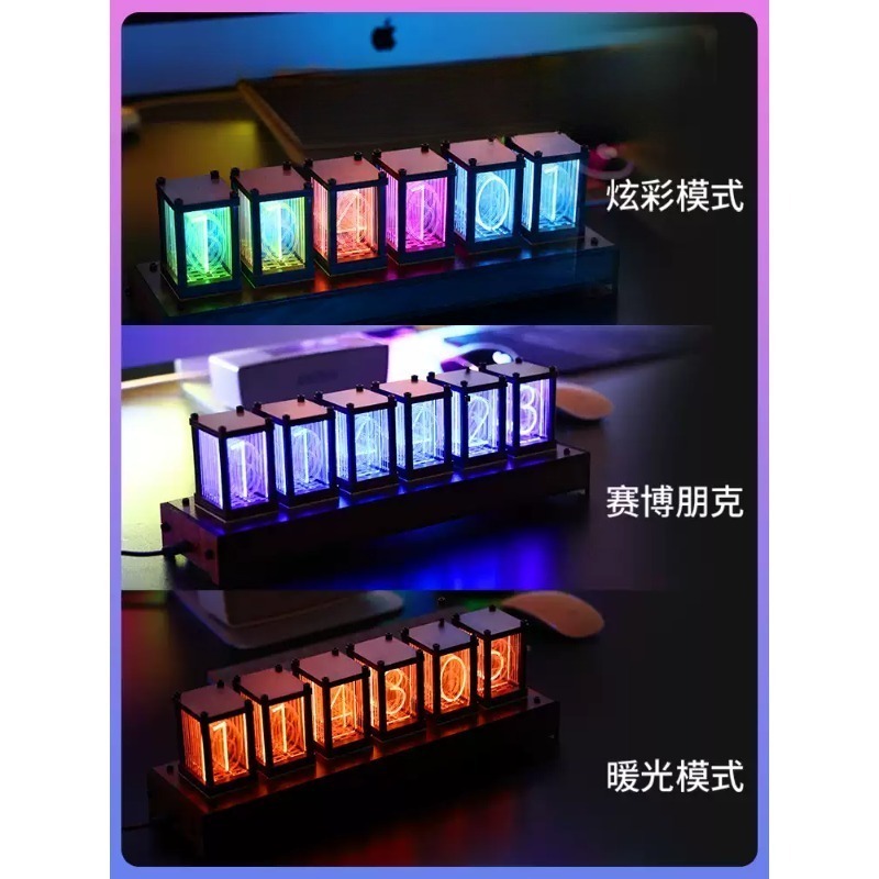 DIY Electronic Tube Clock LED  - Diy Electronics Desk recension och pris