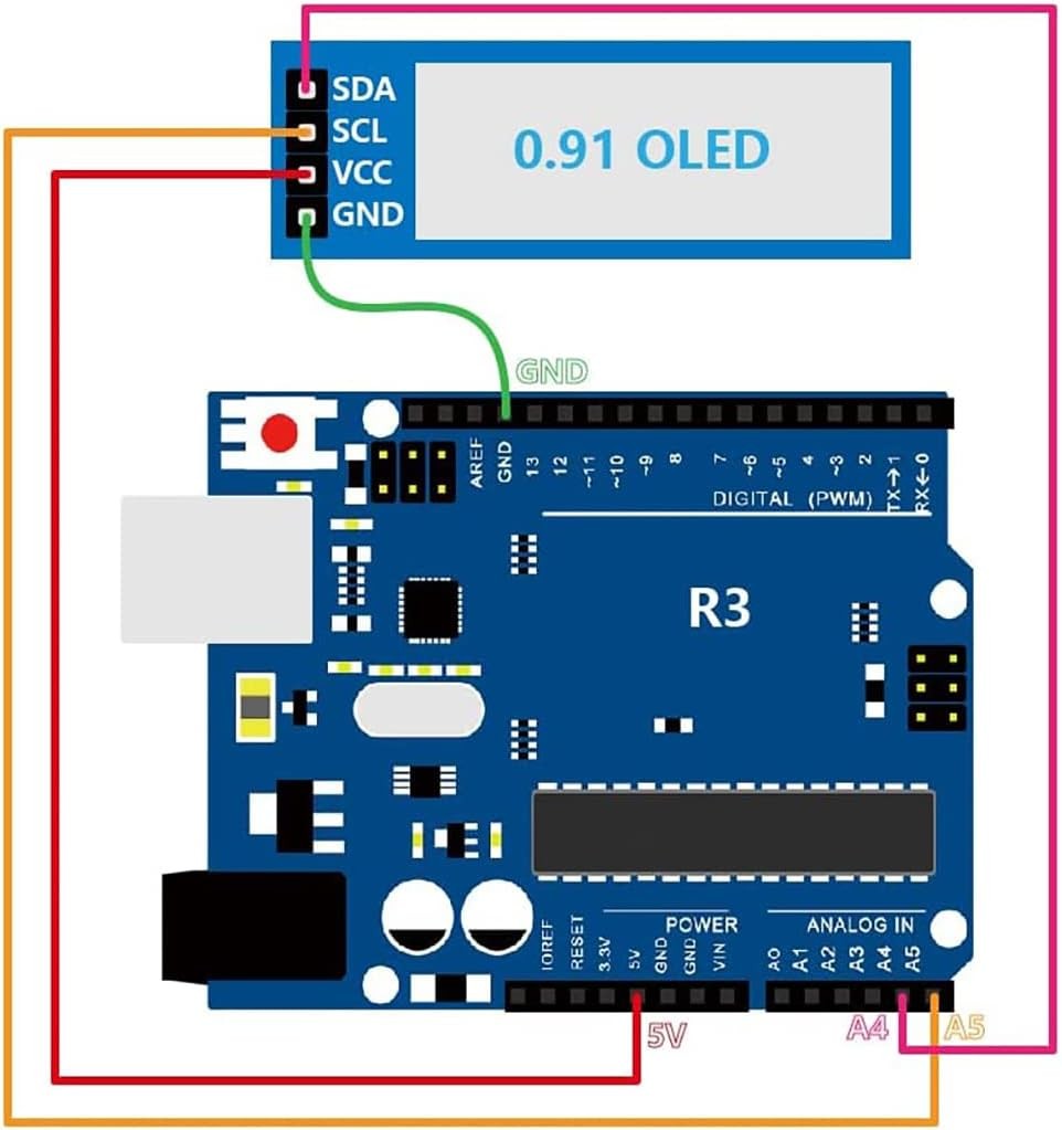 XZG 1-20PCS 0.91 Inch 128x32 I - I2C Lcd Display recension och pris