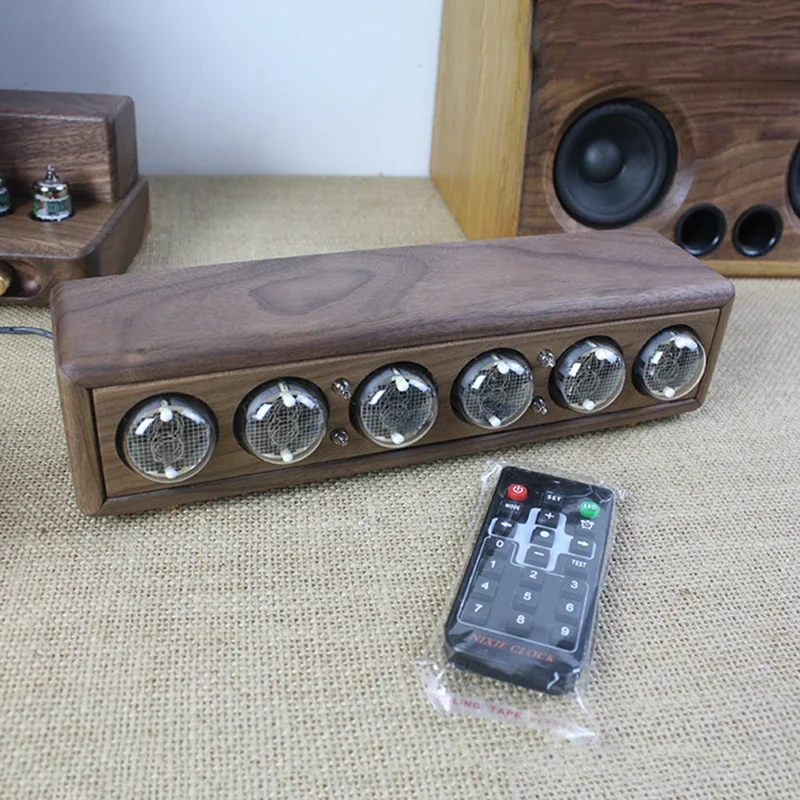 Luxury Wood Nixie Tube Clock D - Diy Electronics Desk recension och pris