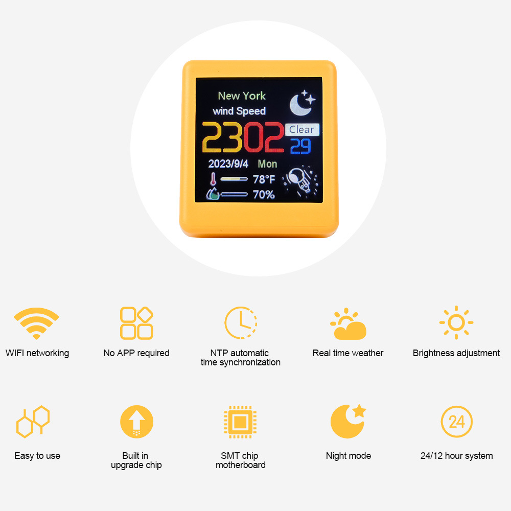 MINI Size Smart WIFI Weather S - Diy Electronics Desk recension och pris