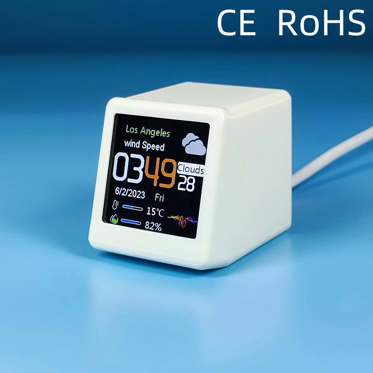 MINI Size Smart WIFI Weather S - Diy Electronics Desk recension och pris