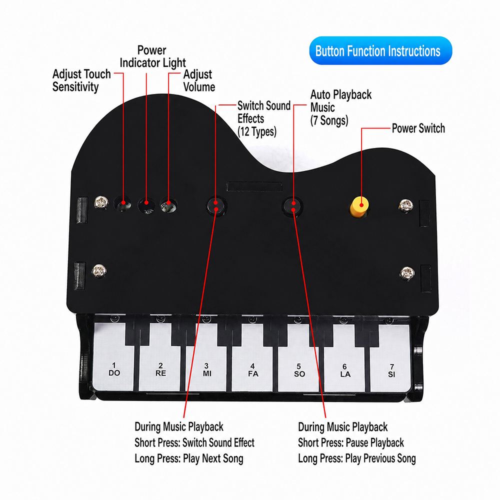 DIY Electronic Keyboard Kit 7  - Diy Guitar Electronics Kit recension och pris