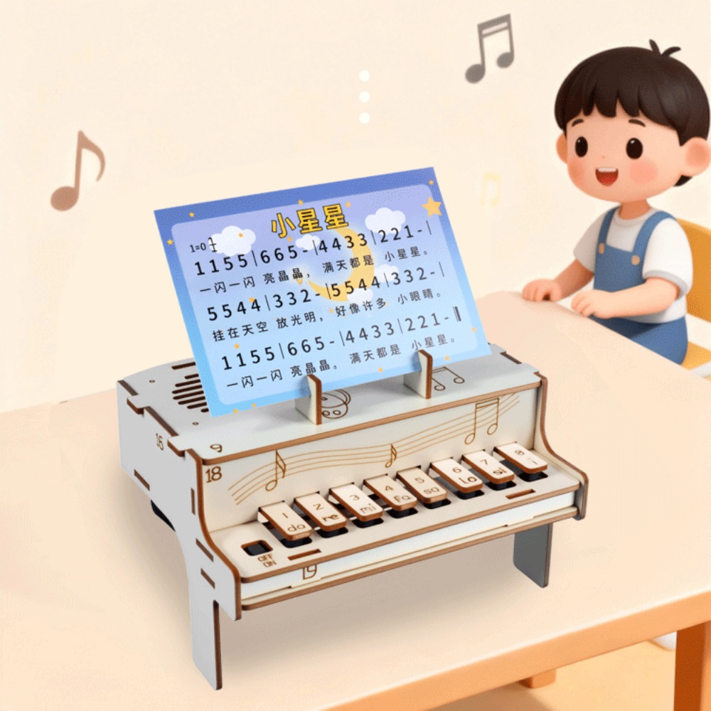 DIY Wooden Electronic Piano Mo - Diy Electronics For Adults recension och pris