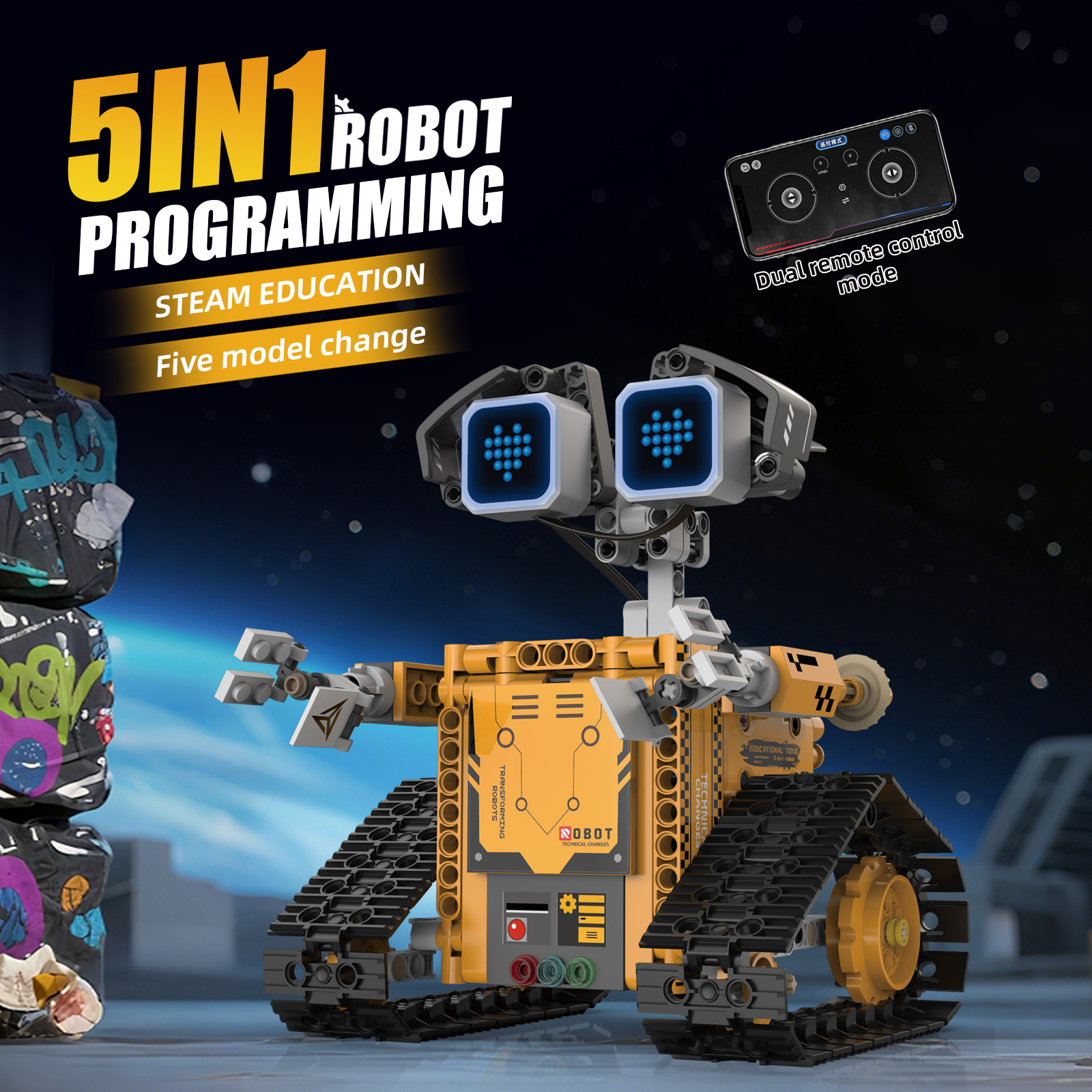 5-in-1 robot programming remot - Diy Electronics Button recension och pris