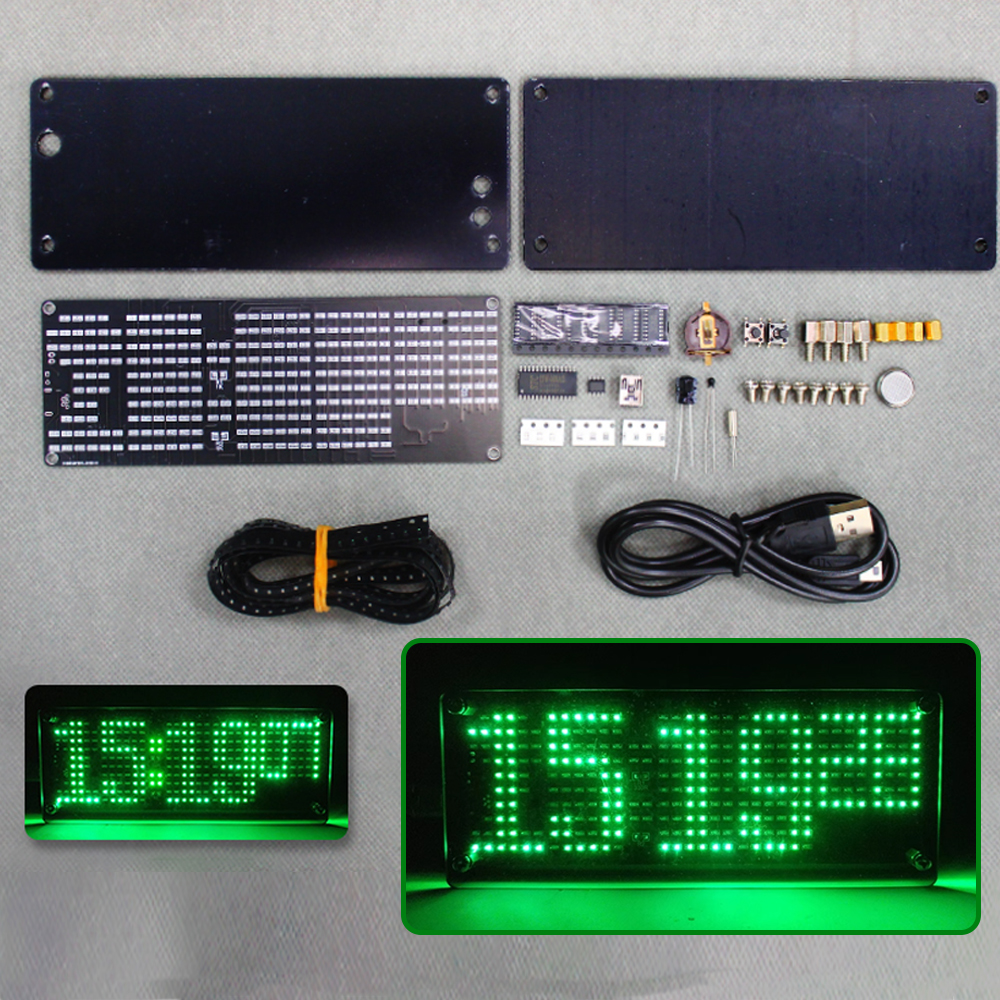 DIY Digital Dot Matrix Clock E - Diy Electronics Kits For Kids recension och pris