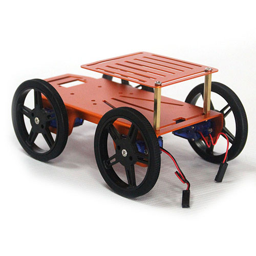4WD Four-Wheel Drive Car Kit D - Hobby Diy Electronics Kit recension och pris