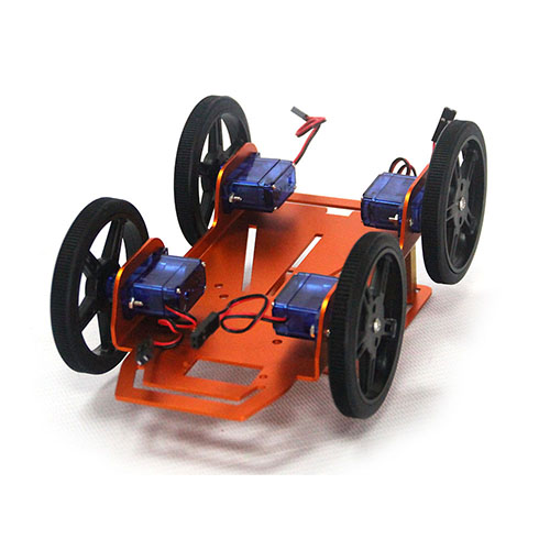 4WD Four-Wheel Drive Car Kit D - Hobby Diy Electronics Kit recension och pris