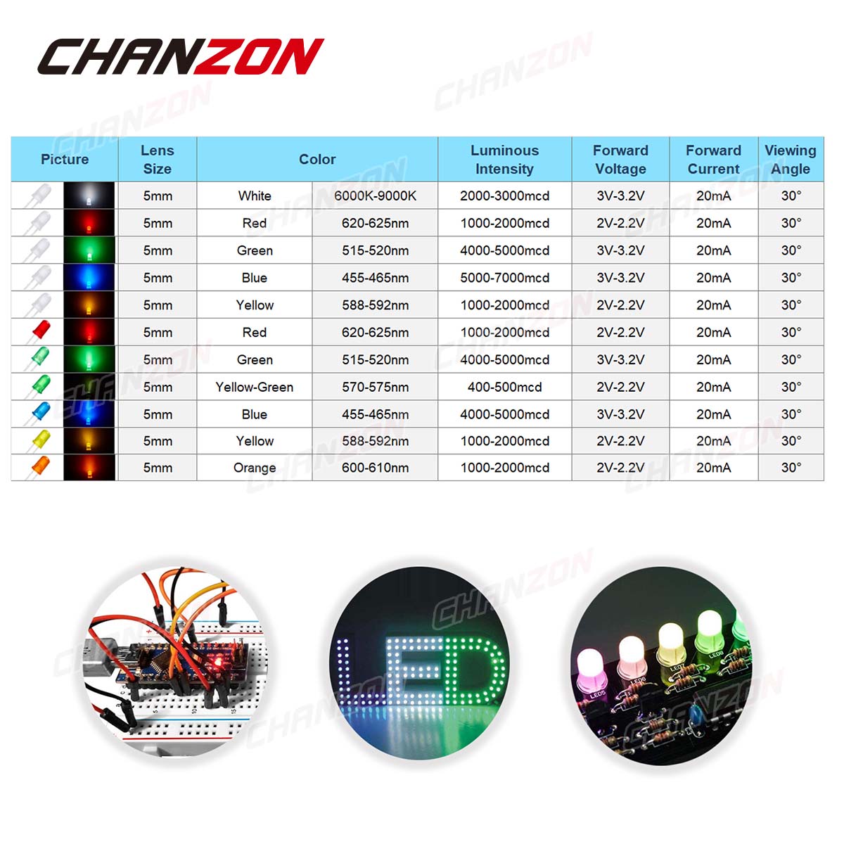 5mm Diffused LED Diode Kit Lam - Hobby Diy Electronics Kit recension och pris