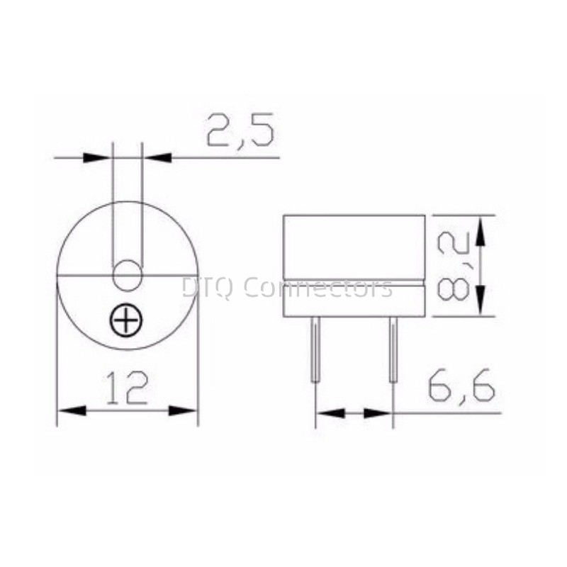 Passive Buzzer AC 12MMx8.5MM 1 - Useful Diy Electronics recension och pris