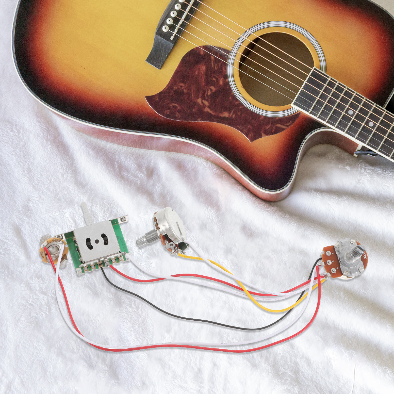 1Set Guitar Wiring Harness Kit - Diy Guitar Electronics Kit recension och pris