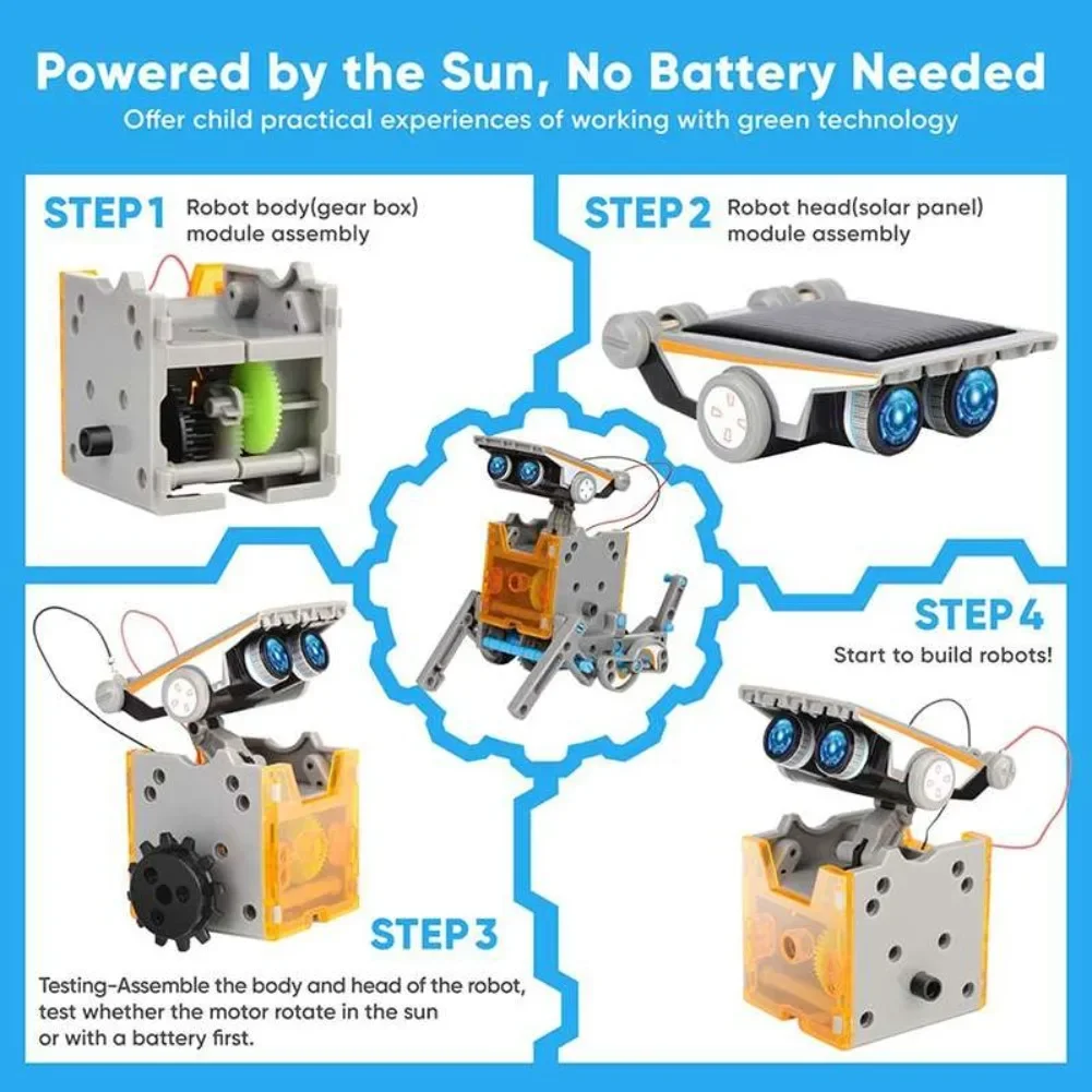 13 in 1 Solar Powered Robot Sc - Diy Electronics Kits For Kids recension och pris