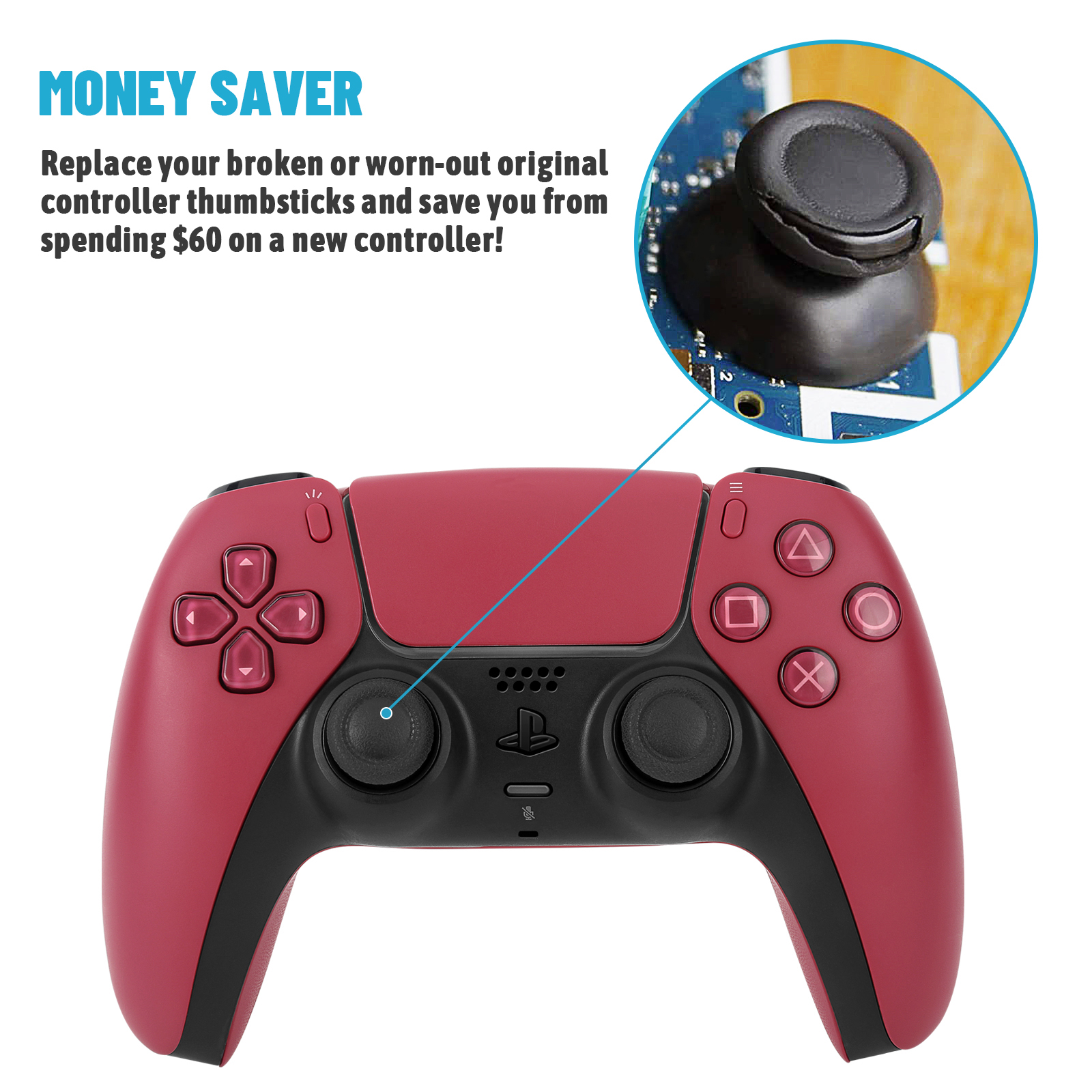 Replacement DIY Button for PS5 - Diy Analog Electronics recension och pris