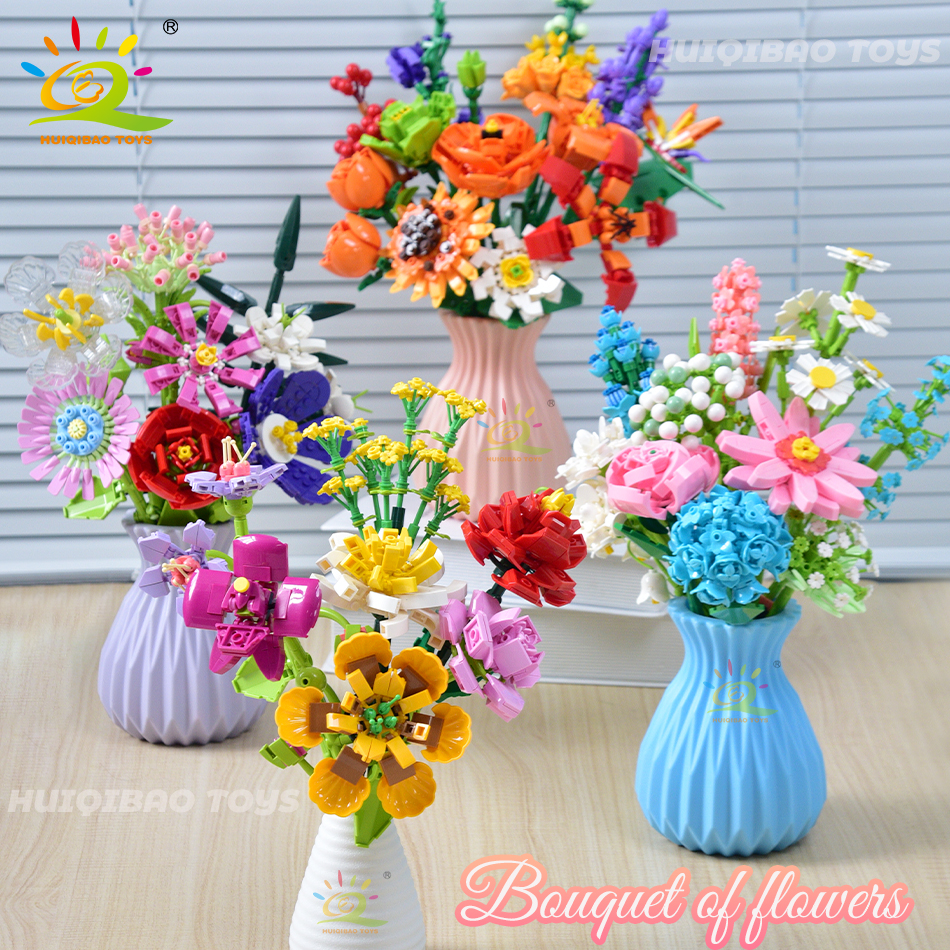 HUIQIBAO Flower Bouquet Buildi - Diy Electronics For Adults recension och pris