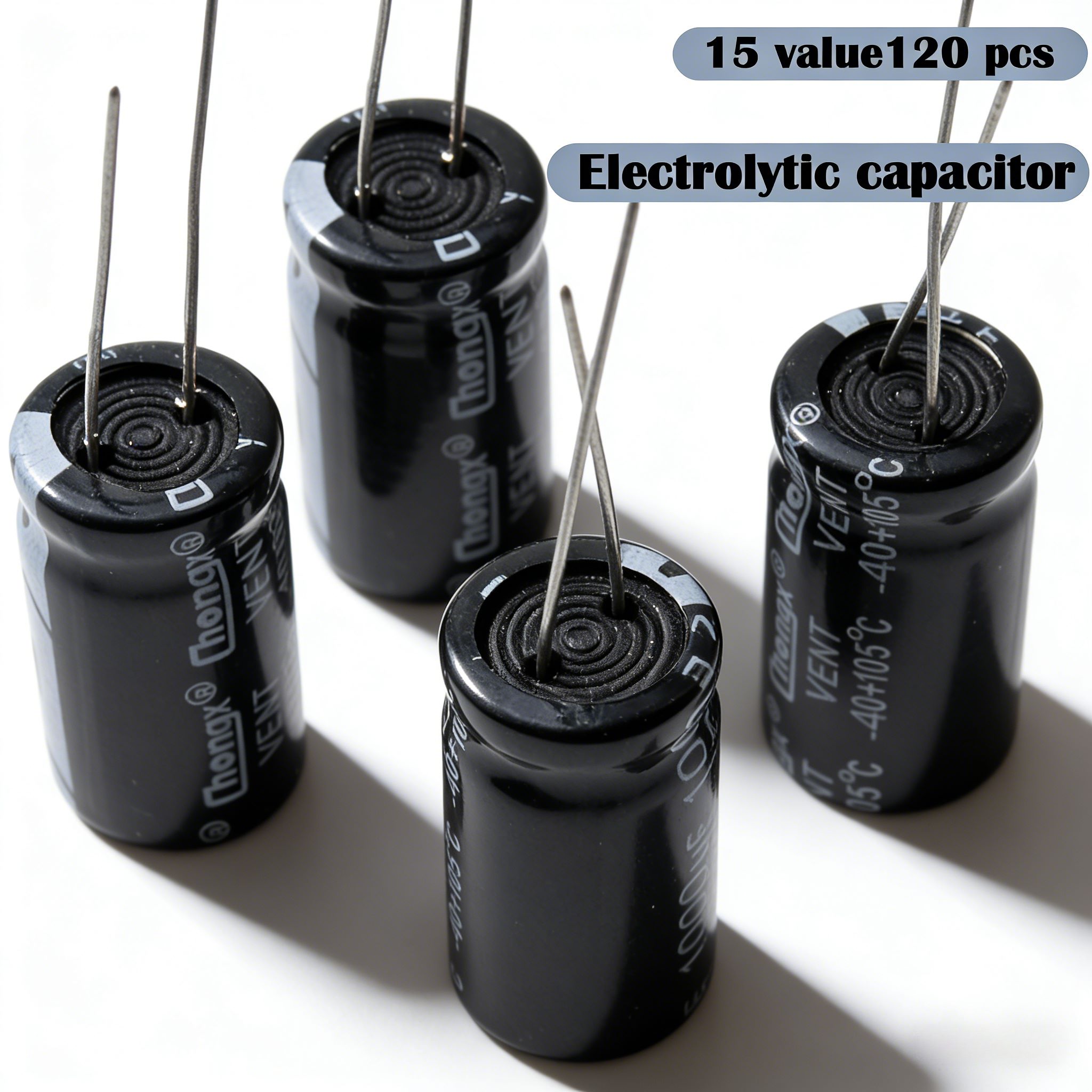 120PCS 15 Values Aluminum Elec - Hobby Diy Electronics Kit recension och pris